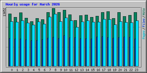 Hourly usage for March 2026