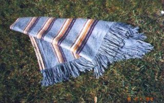 alpaca blanket dyed
